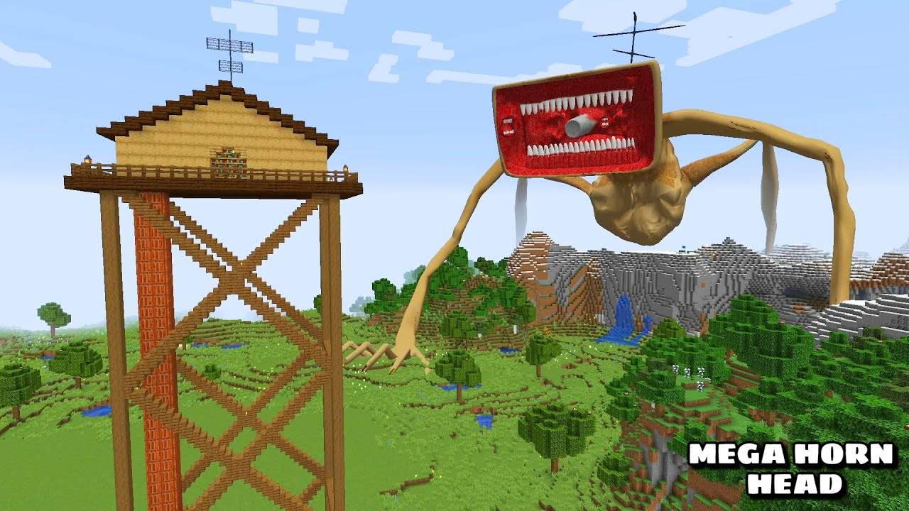 ВЫЖИВАНИЕ ПОСЛЕ ПОЯВЛЕНИЯ МЕГА РОГАТОЙ ГОЛОВЫ в Майнкрафте (#Minecraft) смотреть онлайн