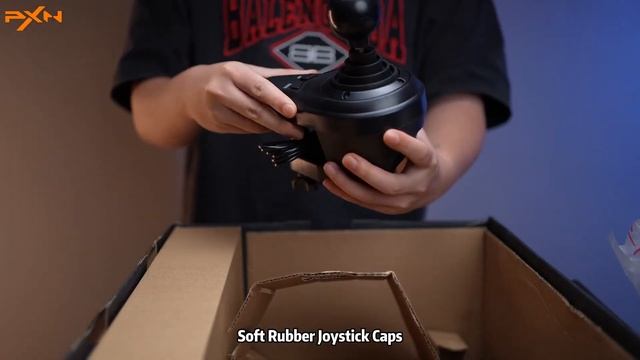 Игровой руль PXN V9 Gen2 с углом поворота 900 и 6+R переключателем, совместим с PC/PS/Xbox/Switch