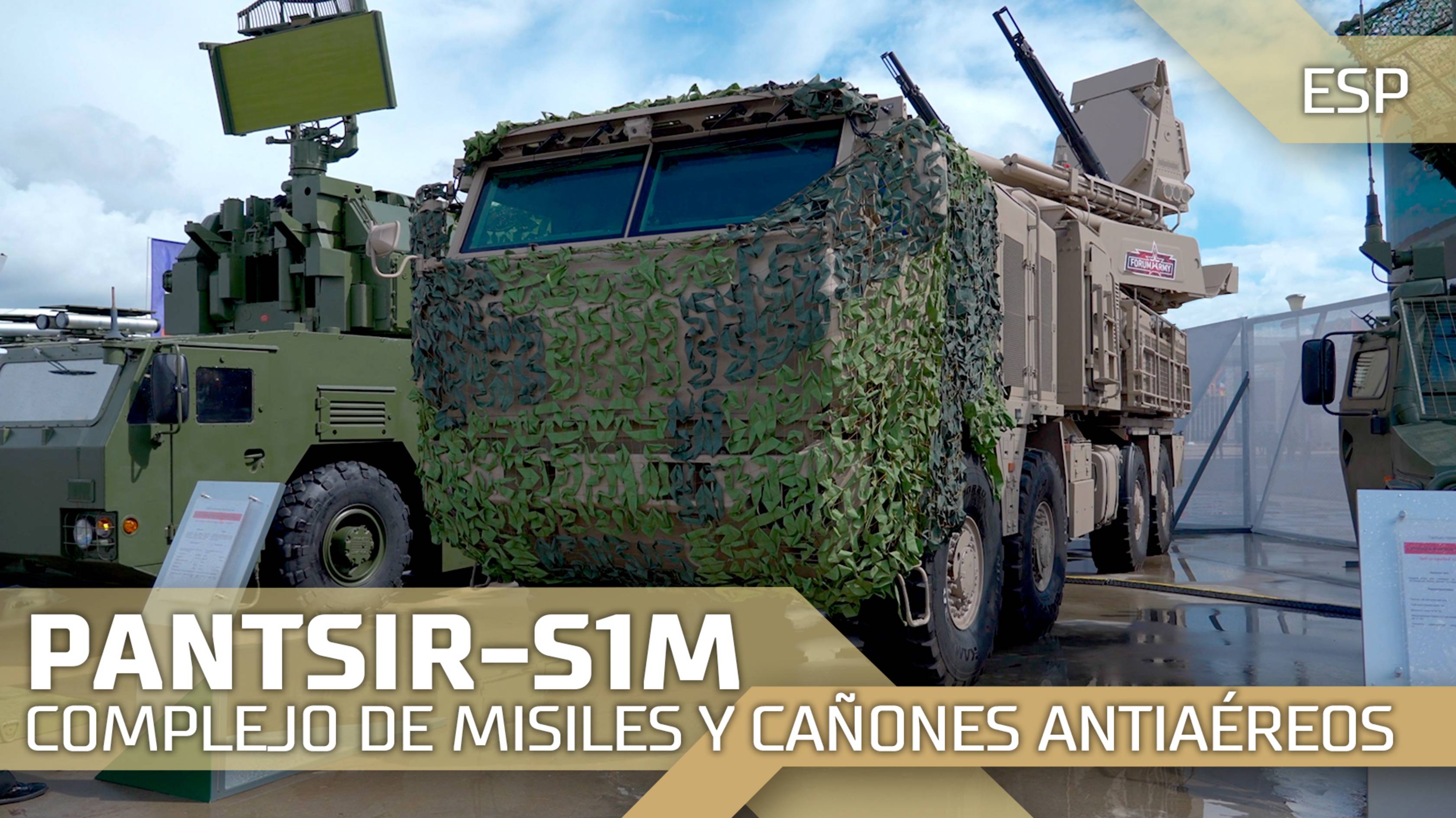 Complejo de misiles y cañones antiaéreos Pantsir-S1M смотреть онлайн
