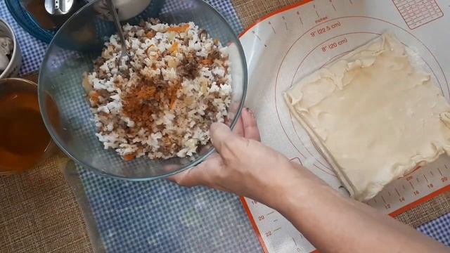 140. ОЧЕНЬ ВКУСНЫЙ ПИРОГ из слоёного дрожжевого теста. смотреть онлайн