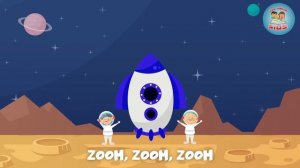 Zoom Zoom Zoom We're Going to The Moon Song - Nursery Rhymes and Kids Songs