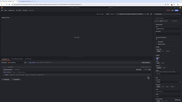 39. Creating Your First Panel The Time Series Panel смотреть онлайн