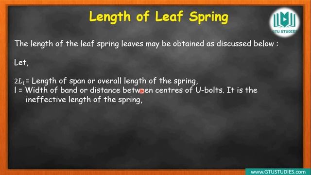 Introduction to leaf spring and Length of leaves with material in Gujarati | DME | GTU смотреть онлайн