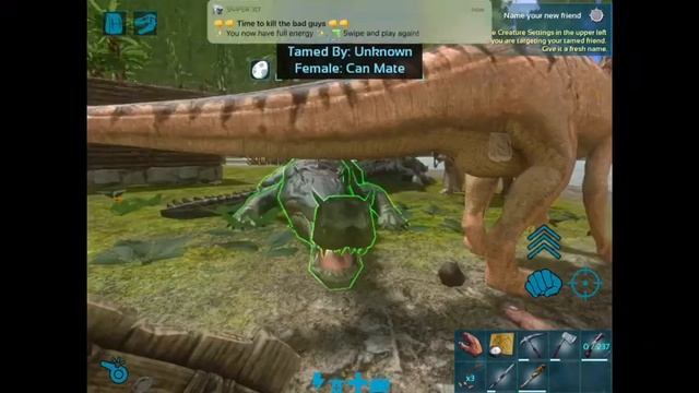 Raptor, Iguanodon, and Dodo Tame Ark Survival Evolved Mobile Gameplay смотреть онлайн