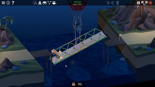 Poly Bridge 2 Glowing Gorge 2-09 Anchors Away смотреть онлайн