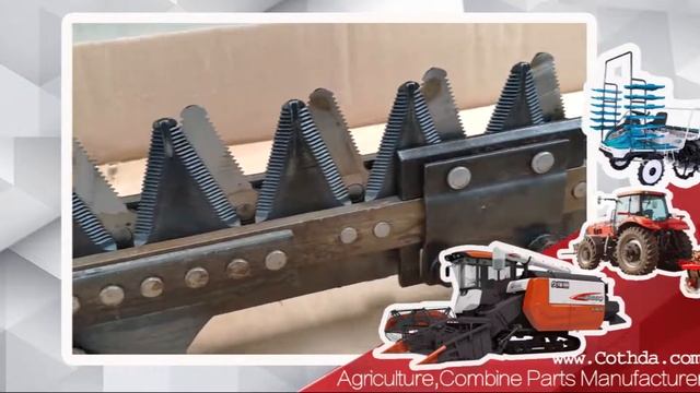 Combine Harvester Cutter Bar Alloy standard for Kubota harvester （Combine Parts T006） смотреть онлайн