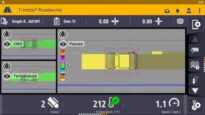Trimble Roadworks Paving Control Platform for Asphalt Compactors