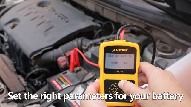 Тестер автомобильного аккумулятора AUTOOL BT360. смотреть онлайн
