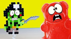 НАПАЛ МАЙНКРАФТ ПИРАТ НА ЖЕЛЕЙНОГО МЕДВЕДЯ ВАЛЕРУ