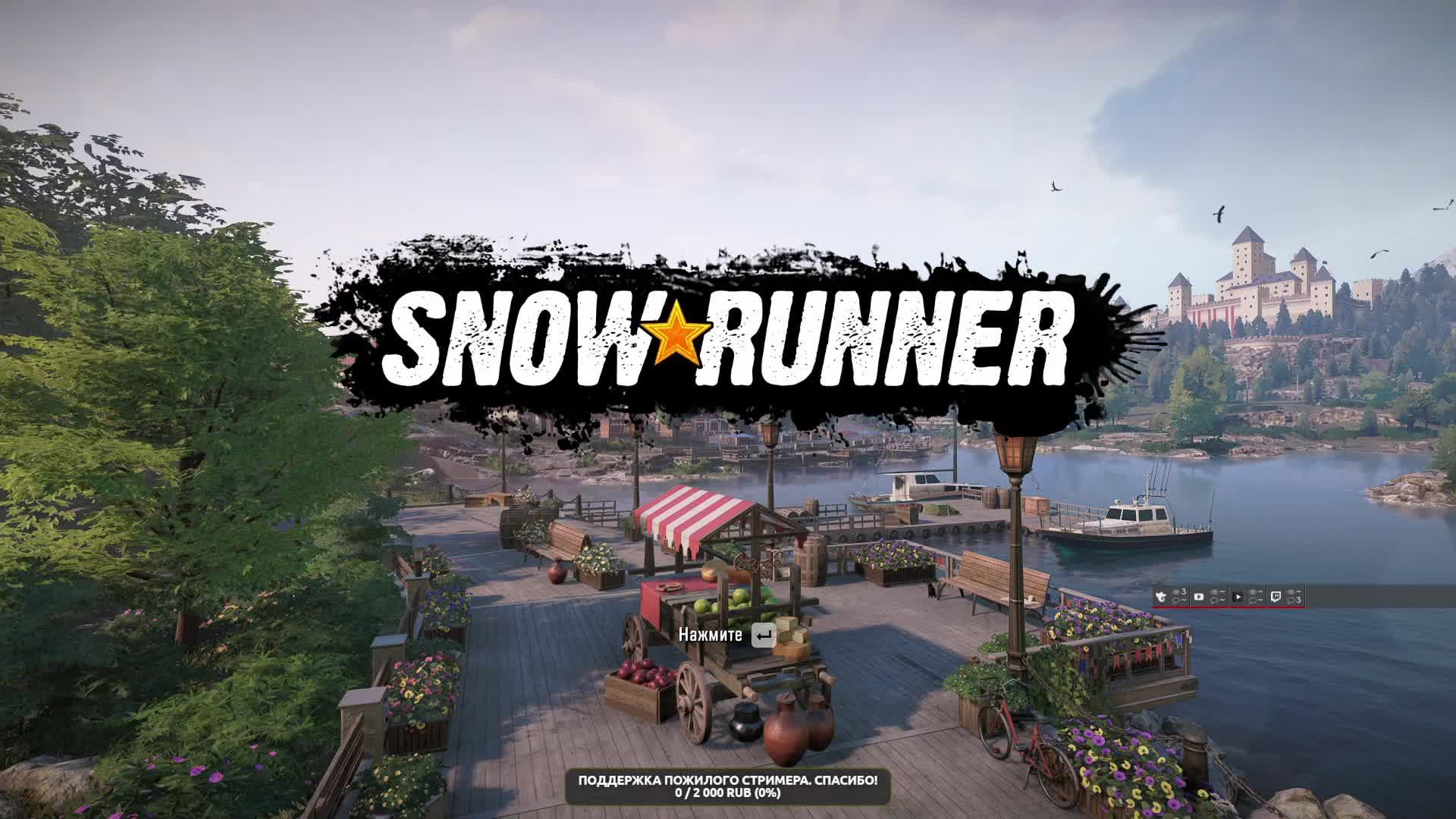 Snowrunner. ЮКОН на Вездеходной резине. Cat680, PayStar5070, Chevrolet Kodiak, Scout800. 02 Серия