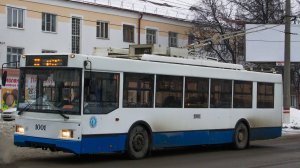 Поездка на троллейбусе Тролза 5275.03 Оптима № 1001. Маршрут 5