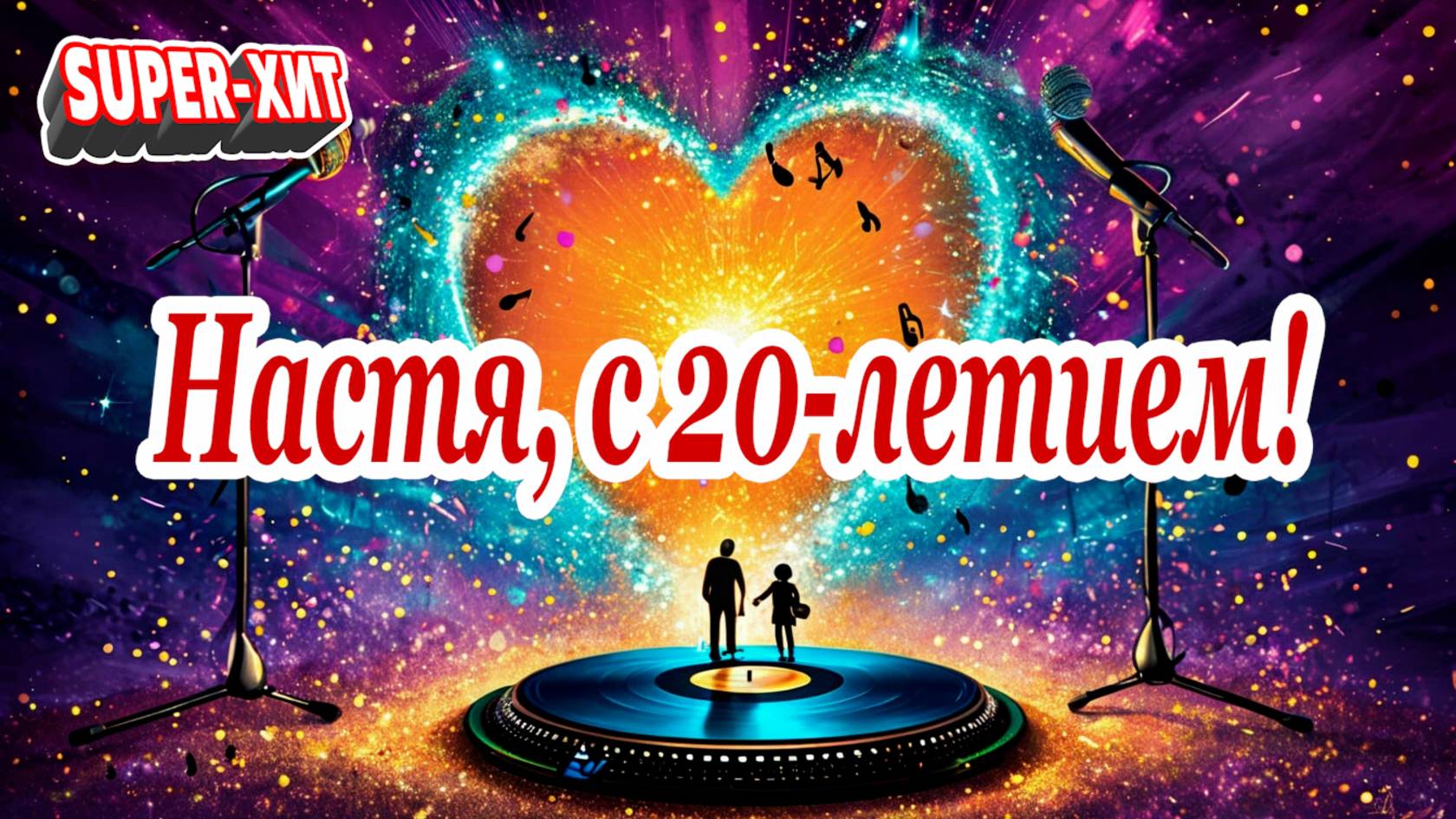 Настя с 20-летием! (песня на заказ - Музыкальный Апельсин) смотреть онлайн