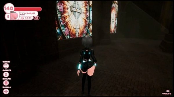 Church, city and fantasy land - Waifu Dreams City