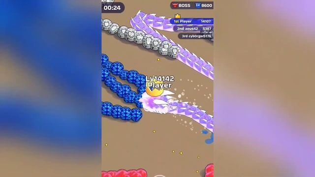 Snake Clash! .io‼️ Max Level 100% Win - Big Long Snake vs All Bosses | Epic Snake Clash Gameplay #3 смотреть онлайн
