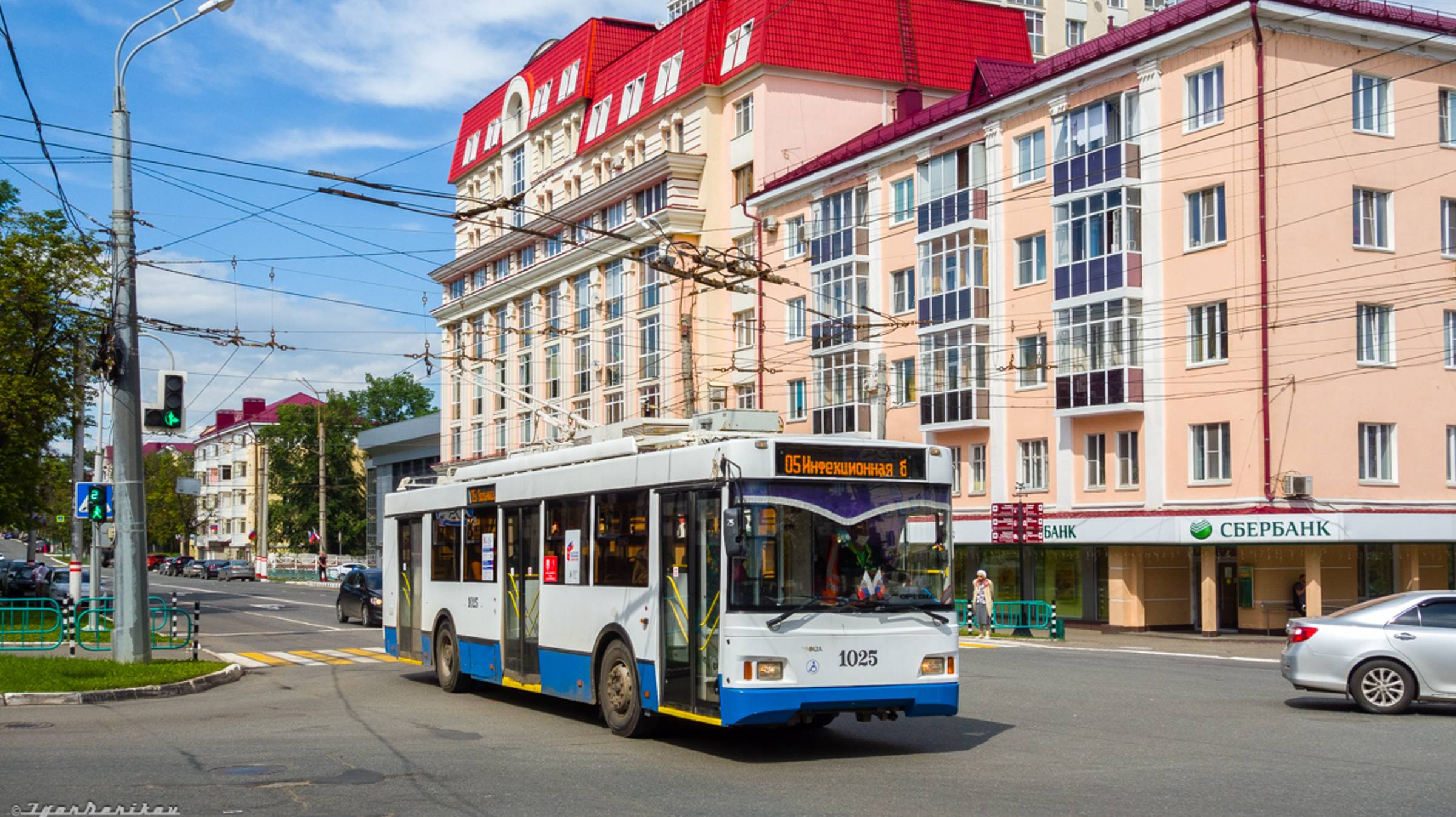 Поездка на новом троллейбусе Тролза 5275.03 Оптима № 1025, маршрут 5А смотреть онлайн