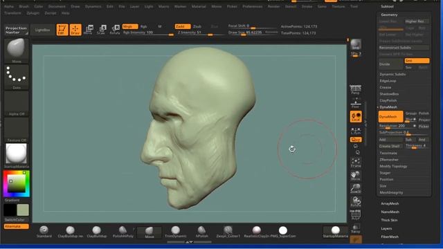 Sculpting a goblin head in zbrush tutorial with Sam Greenwell смотреть онлайн