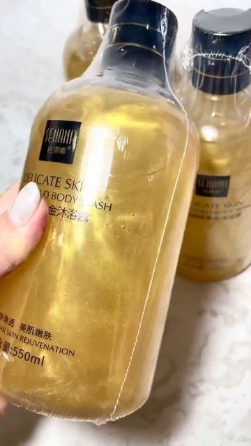 Нежный, Золотистый Гель для душа с шиммером от SENANA 550 мл #makeup #cosmetic #beauty #fashion