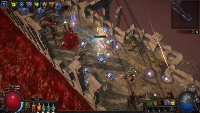 [Path of Exile 3.14] (Shorts) How does 25 Arrows & 28 Radius Toxic Rain looks like? смотреть онлайн
