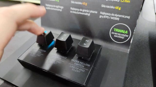 Razer green, orange and yellow switches sound test смотреть онлайн