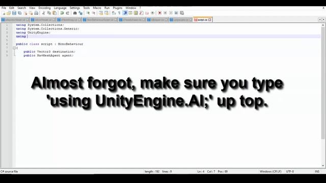 Unity C# AI Navigation Tutorial (For Beginners) смотреть онлайн