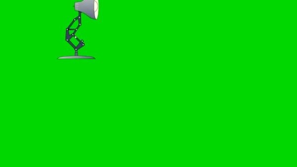 Pixar logo scratch green screen