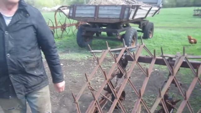 Как быстро сделать сцепку зубовых борон из культиватора КРН-5,6. смотреть онлайн