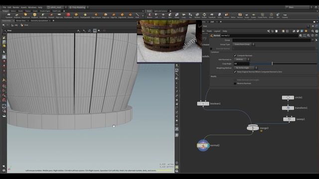 SideFX Houdini Modeling a Game-ready Asset - Barrel | Blockout, UV's, Color ID's смотреть онлайн