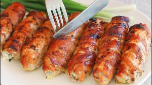 Свиные рулеты с начинкой на праздничный стол или вкусный ужин! Сочные рулетики с начинкой