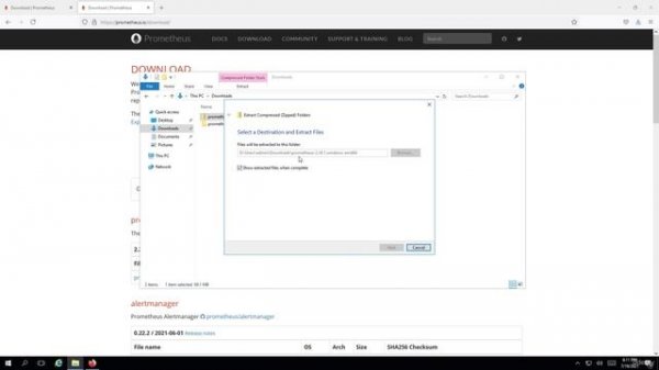 8.1 Installing Prometheus on Windows