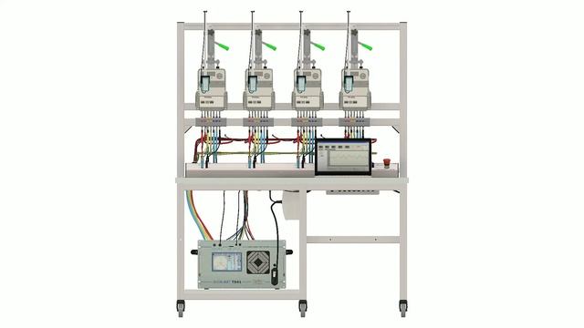 3D animation - TB41 - Four Position Meter Test Bench for smart meters смотреть онлайн