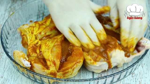 أطيب دجاج مشوي بالفرن 🍗 مع الرز مع تتبيلة مثالية هتعتمديها علي طول 😍👌