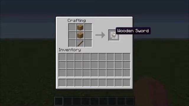 Minecraft how to make a wooden sword смотреть онлайн