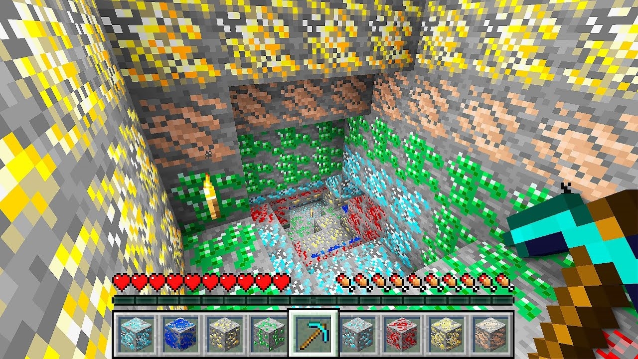 Майнкрафт, но 7 Ютуберов Выживают с НОВЫМИ РУДАМИ! смотреть онлайн