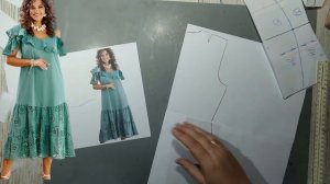 Моделирование. Платье Vittoria Queen. Выкройка № 1648.