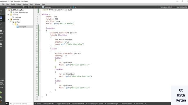 Qt QML Tutorial | GroupBox Control | Qt QML Application смотреть онлайн