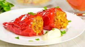 ФАРШИРОВАННЫЙ ПЕРЕЦ С ВКУСНОЙ и СОЧНОЙ НАЧИНКОЙ🫑