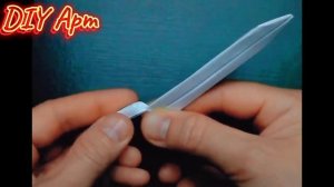 Как сделать нож бабочку из бумаги своими руками. DIY Арт