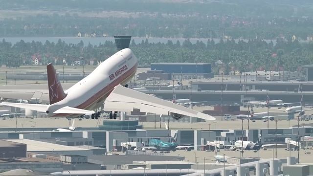 Boeing 747 Under Attack Of Massive Bird-Strike During Emergency Landing | X-Plane 11