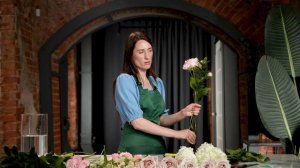 Демо-урок. Создание букета из живых цветов