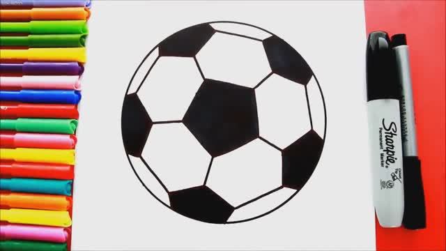 Как легко нарисовать футбольный мяч (пошаговый метод рисования) смотреть онлайн