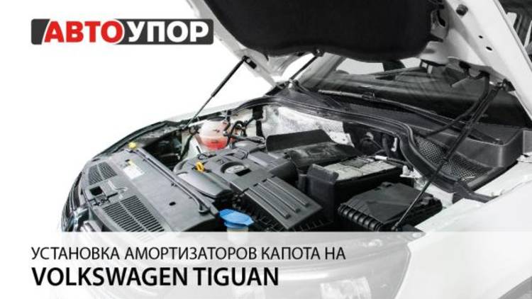 Volkswagen Tiguan | Установка амортизаторов капота АвтоУПОР смотреть онлайн
