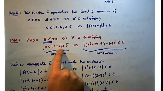 Calculus - Limits (Epsilon Delta Proofs): Limit of a Quadratic (Example 1) - Part 4 смотреть онлайн