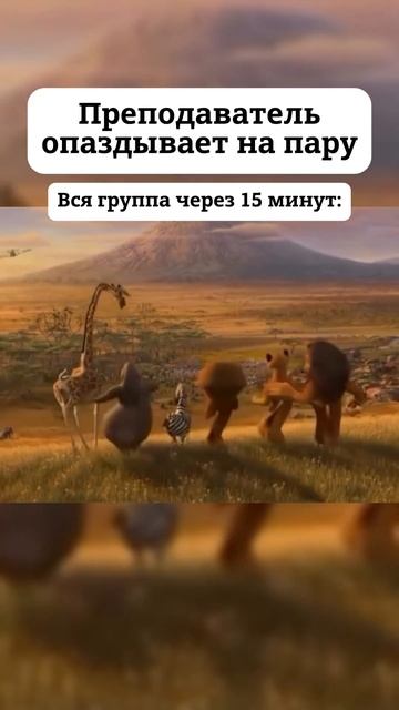 Преподаватель опаздывает на пару, вся группа через 15 мин