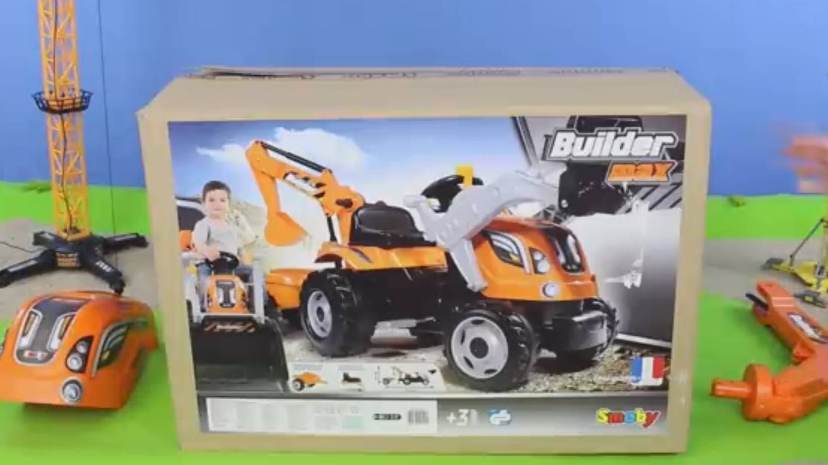 LEGO_Мир - экскаватор-погрузчик для детей