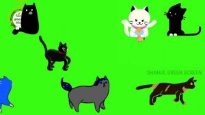 animal stampede part - 5 | cat stampede green screen | cat version | kitty | pussycat | tom | felin