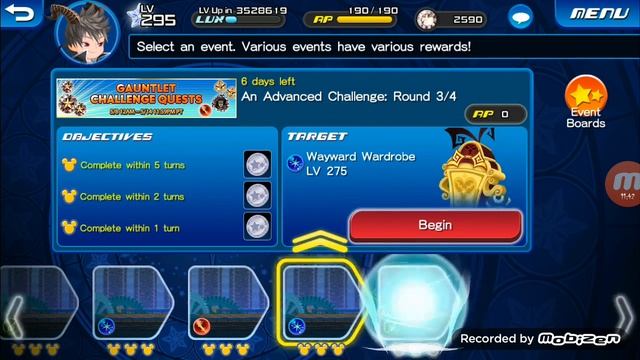 Kingdom Hearts Union Cross - Gauntlet Challenge смотреть онлайн