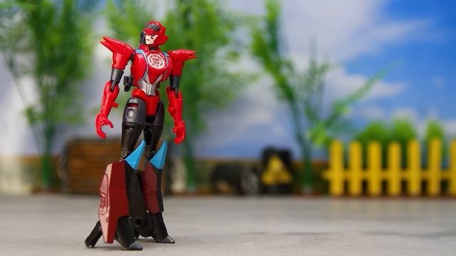 New TRANSFORMERS Blue Color - Car Eating Shark: OPTIMUSPRIME BUMBLEBEE SUPERHERO Stopmotion Animate