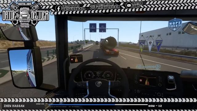 Euro Truck Simulator 2 | Guarda, Portugal - Sines, Portugal | TruckersMP смотреть онлайн