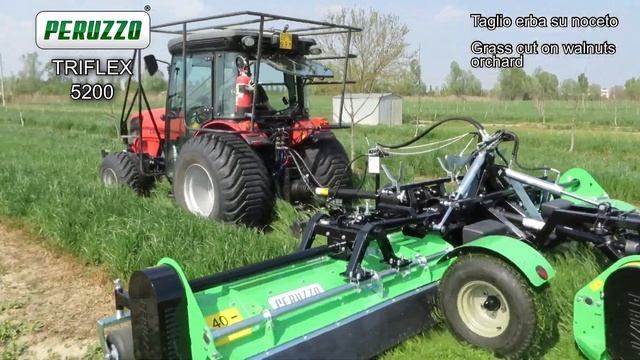 Цеповая косилка – мульчер без сбора Peruzzo Triflex смотреть онлайн