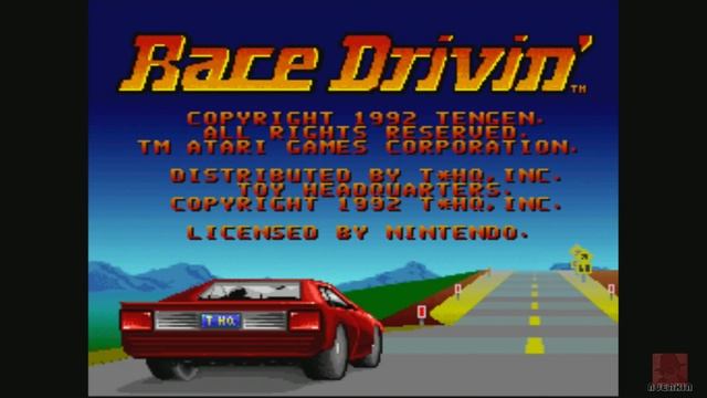 Race Drivin' - On The Super Nintendo (SNES) !! With Commentary